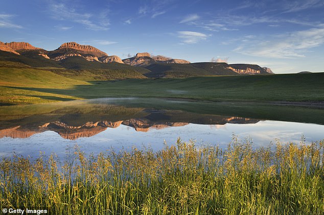 Pictured: The Rocky Mountain range just outside of Choteau