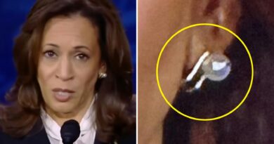 QAnon crowd thinks they spotted Harris' secret pearl earring earpiece last night