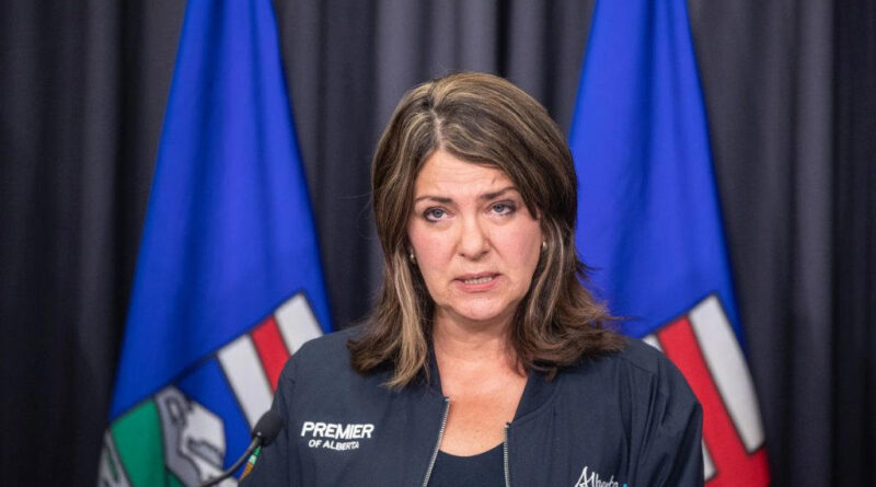 Alberta premier faces criticism over chemtrails discussion at UCP town hall