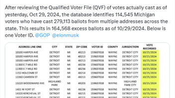 Fact Check: Multiple Entries For Same 'Voter ID' In Michigan's Voter File Do NOT Indicate Fraud; State Says Formatting Errors Are To Blame | Lead Stories