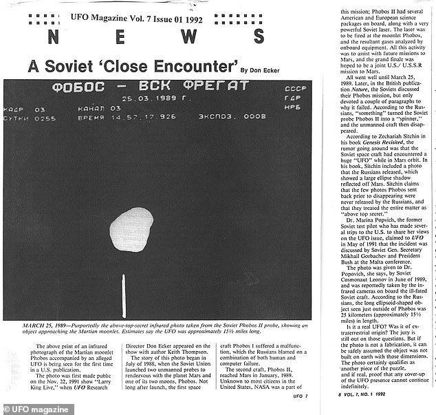 For the past two years, McGowan has been notably public about an instance in which Elizondo showed him what he claimed was, in McGowan's words, 'a highly secret video smuggled out of Russia' taken by a Soviet probe near Mars. The video however had been public since 1991