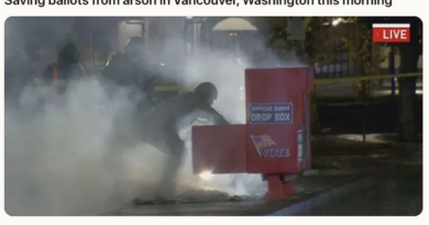 Pic Shows Ballots Being Saved from a Drop Box Fire in Vancouver, WA?