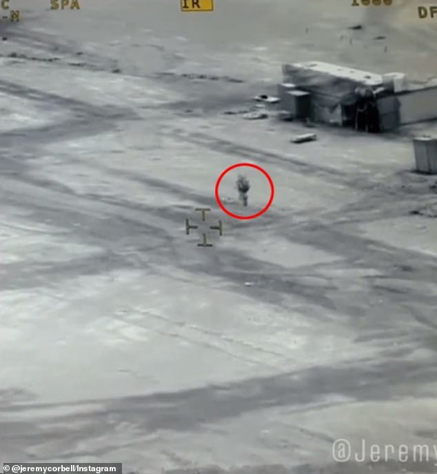 In January, leaked infrared footage showed a 'jellyfish' shaped UFO that was not visible to the naked eye flying over a US military base