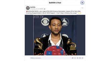 Fact Check: John Legend Did NOT Announce He Was Leaving US For France After 2024 Presidential Election | Lead Stories