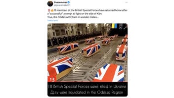 Fact Check: Photo Does NOT Show Coffins Of 18 British Special Forces Killed In Ukraine