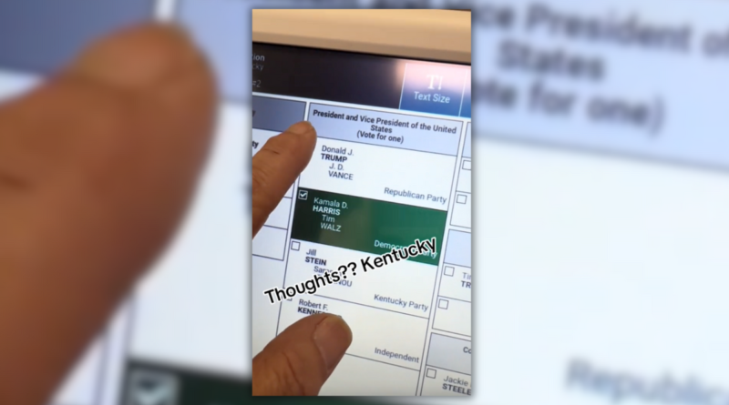 Kentucky Voting Machine Didn't Let Voter Cast Ballot for Trump?