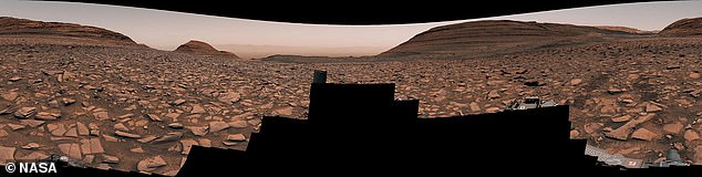 Curiosity rover captured this panorama on November 2, 2024 as it was leaving Mars' so-called 'Gediz Vallis' channel on its way toward the mysterious gigantic spiderweb formation