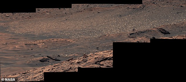 Above, another panorama made by NASA's Curiosity Mars rover before it left Gediz Vallis