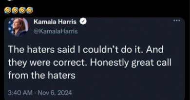 No, Harris Didn't Post 'Haters' Were Correct After 2024 Election