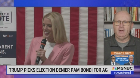 Pam Bondi Marc Elias MSNBC The Weekend 11-23-24