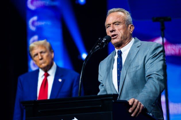 Robert F. Kennedy, Jr. went from being Trumps rival to his rival on the campaign trail, to his ally — at least for now.  - Credit: Jabin Botsford/The Washington Post/Getty Images