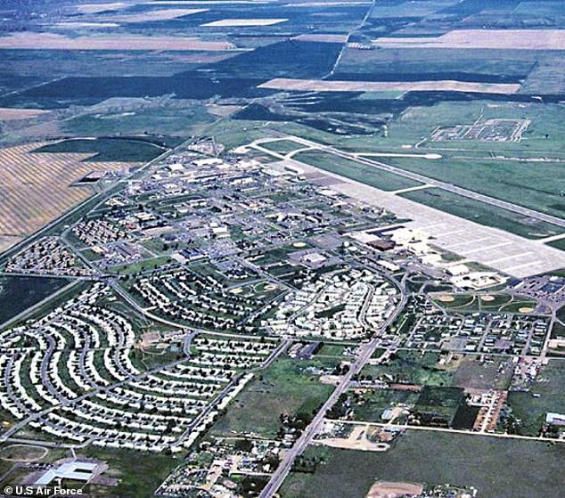 Air Force veterans have repeatedly testified about their experiences of UFOs interfering with US nuclear missiles - some occurred at Malmstrom Air Force Base, Montana (pictured)