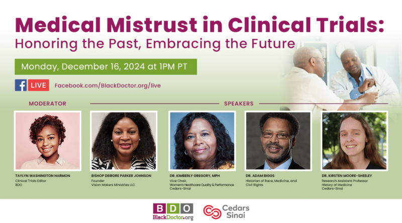 4 Experts Discuss Medical Mistrust in Clinical Trials: Honoring the Past, Embracing the Future