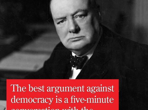 Did Churchill Say 'Best Argument Against Democracy' Is 5-Minute Conversation with Average Voter?