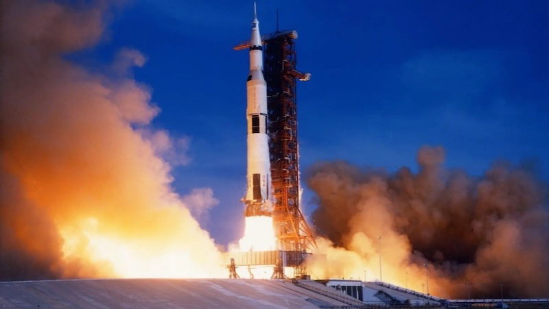 Saturn V rocket launch