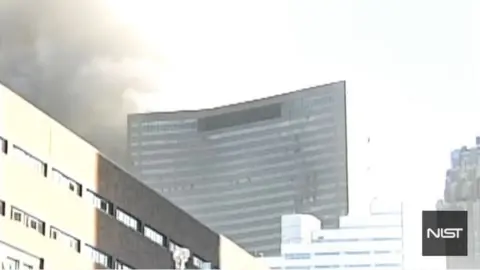 YOUTUBE/NIST Screengrab of the moment building 7 collapsed