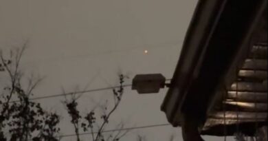 Another 'orange UFO orb' was spotted in the skies over the US near a military base in Tennessee