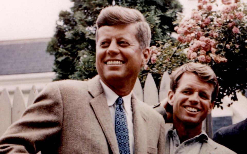 John F Kennedy and his brother Robert F 'Bobby' Kennedy