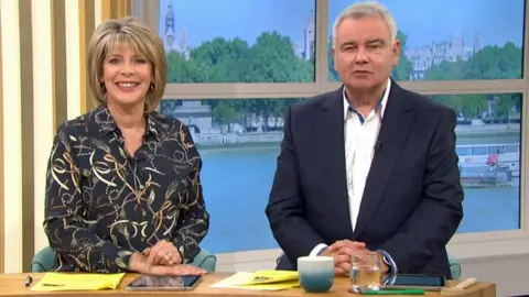 ITV/Shutterstock Ruth Langsford and Eamonn Holmes on This Morning