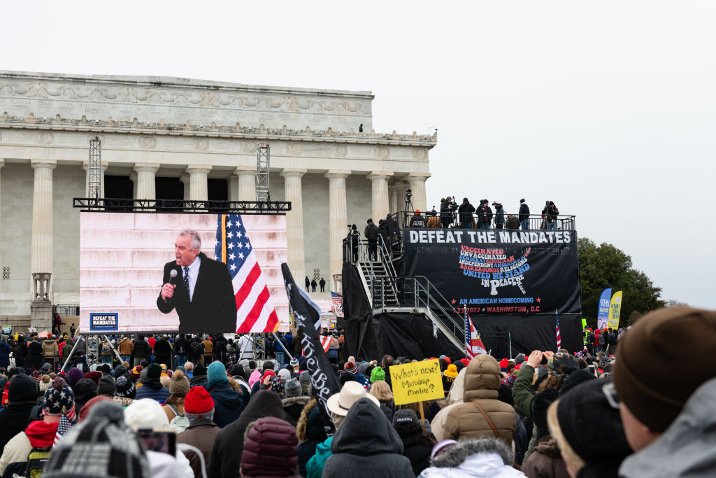 Anti-Vaccine Demonstration On The National