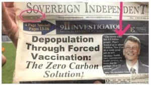 Bill Gates’ ZERO CARBON SOLUTION to be achieved by depopulating the planet through forced vaccination with deadly jabs that KILL OFF billions of humans